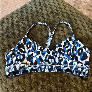 Blue Leopard Print Women's fleo reinette bra
